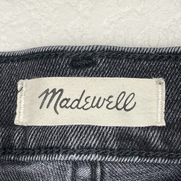 Madewell The Perfect Vintage Jean Washed Black Size 30 Frayed Hem Classic Denim - Picture 3 of 12